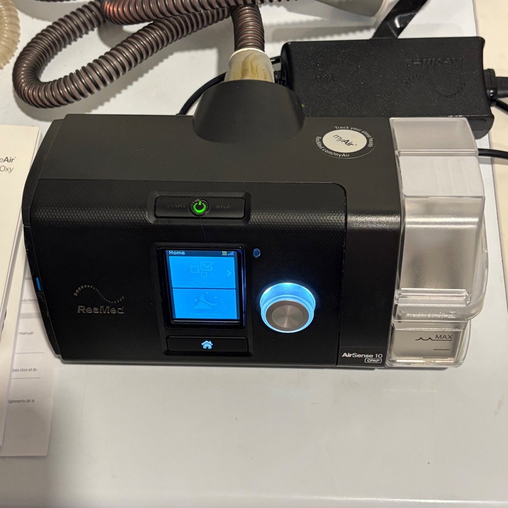 ResMed AirSense 10 CPAP Machine Modem with Humidifier and ClimateLine Tube -READ - Picture 8 of 16